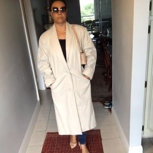 GENUINE LEATHER LONG COAT